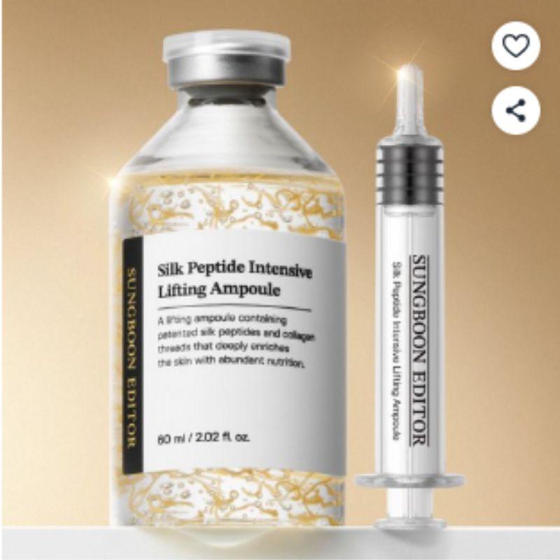 SUNGBOON EDITOR Сыворотка-ампула с пептидами шелка для упругости K-Beauty Лифтинг Уход за эластичностью