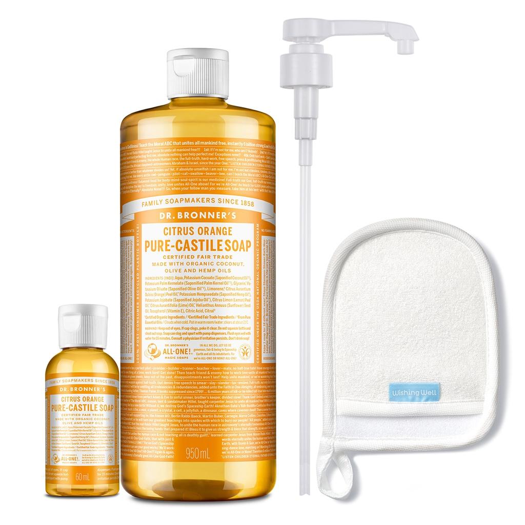 Dr. Bronner S caStile Soap cleanSer 950ml + 60ml