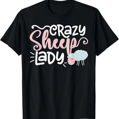 Crazy Sheep Lady Sheep Mom Sheep Owner Sheep Mother T-Shirt