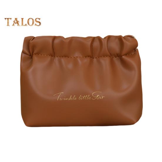 

Портативная косметичка, водонепроницаемая, компактного размера, легкая, для губной помады, наушников, универсальная сумка для хранения, многофункциональный органайзер S коричневый