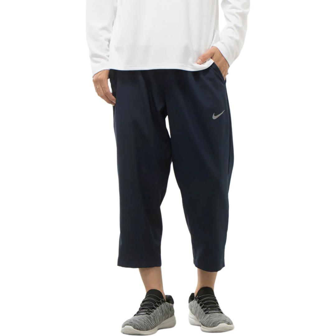 

Nike Solid Color Loose Fit Cropped Casual Pants Men bottoms Obsidian FB7503-451 L