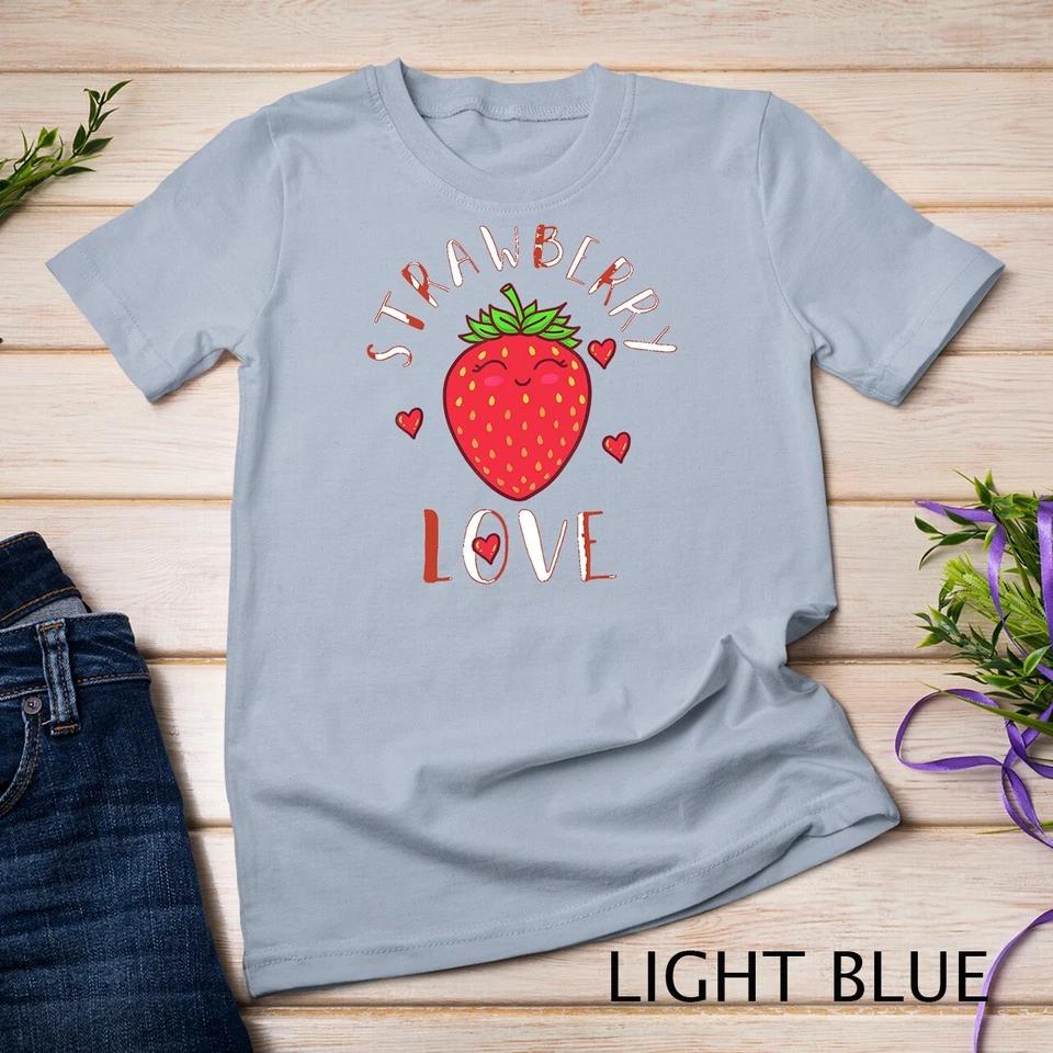 Strawberry Love Lover Fruit Smiling Farmer Greengrocer T-Shirt Unisex T-shirt 5 M