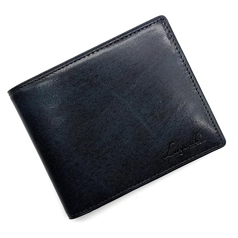 

[Laggard] Aoki bag wallet wallet bifold wallet G3 cowhide genuine leather men s business gift present No.5208 ([86] dark blue)