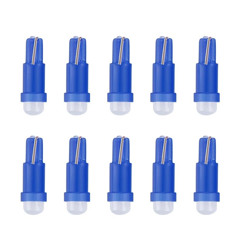 20ks Auto LED žárovka T5 LED světla T5 COB 12V Červená Modrá Zelená Auto Boční Patice Palubní Deska Měřidlo Kontrolka Žárovky