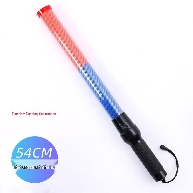 Rechargeable LED Traffic Baton with Emergency Whistle and Flashing Strobe