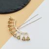 Beadable Alloy Arch Hair Pin Blanks Multiple Bead Mounts 3 Colors for DIY Hanfu Hair Accessories Making