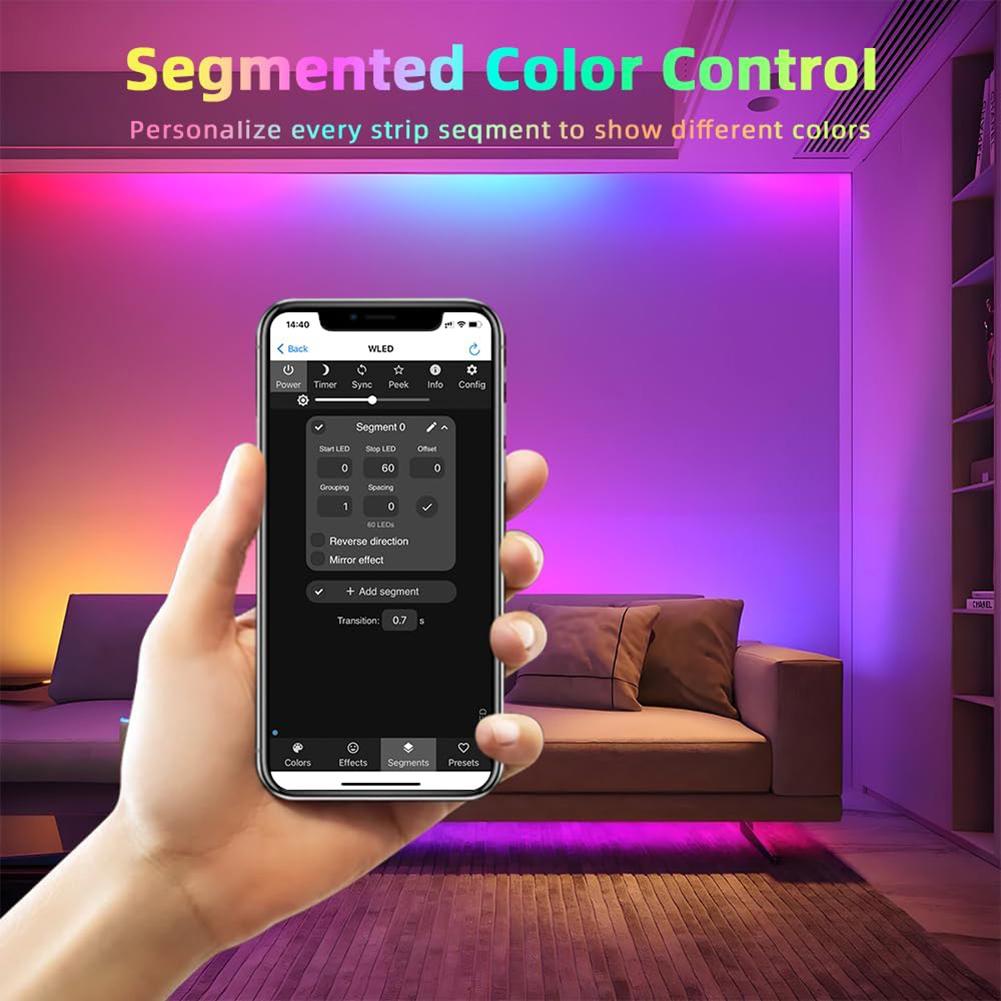For WLED Digital LED Strip Controller for ESP32 Platform with 16A Current Rating White Housing USB C Connector 5-24V Range