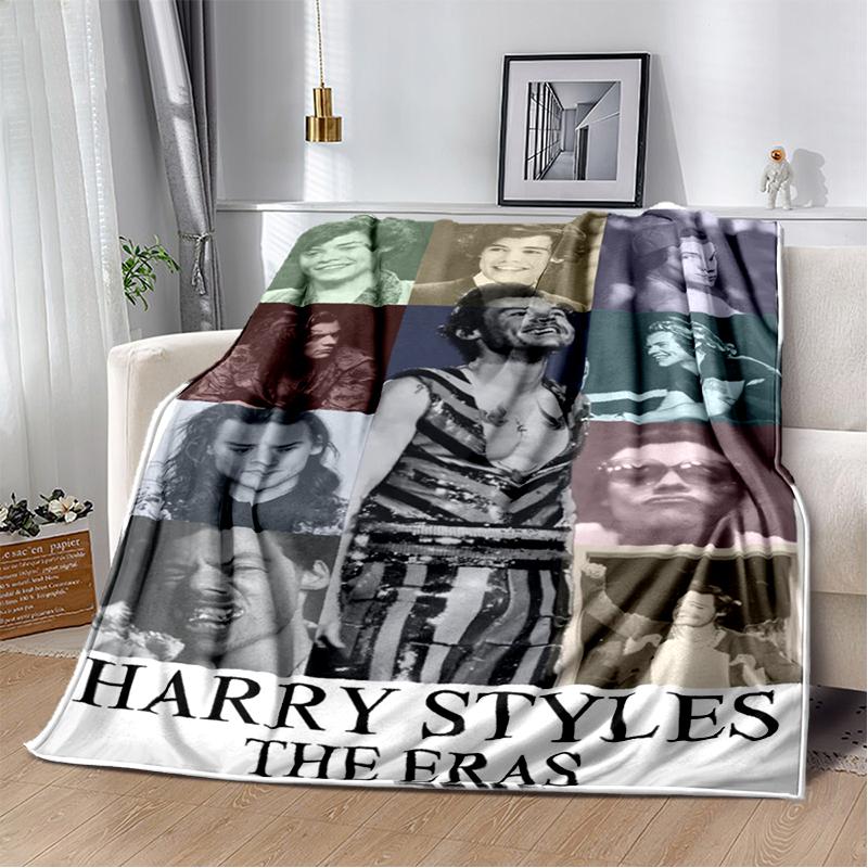 29 Style H-Harry Styles Singer Star Soft Flannel Blanket for Beds Bedroom Sofa Picnic,Throw Blanket for Leisure Nap Gift