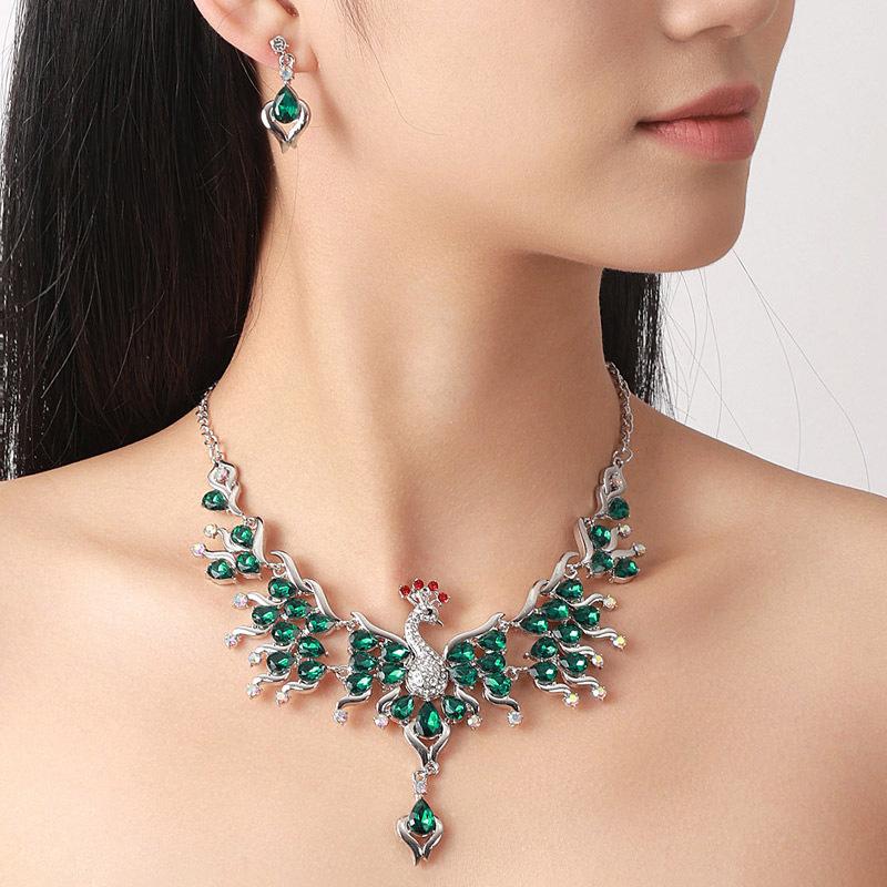 Jewelry, Ethnic Retro Gemstones, Beads, Jewelry 2-piece Set, Earrings, Necklaces.