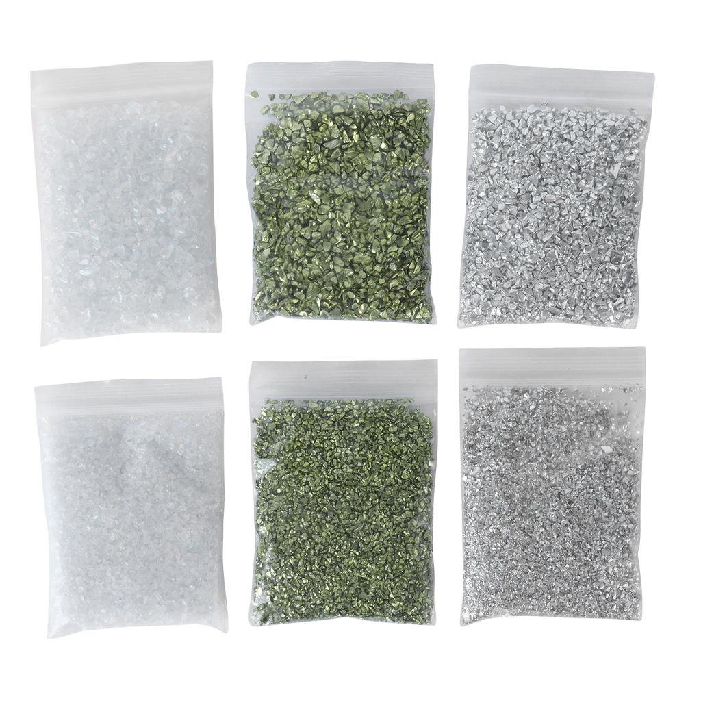 Drcené sklo Nepravidelná výplň formy Třpytky pro nehtové umění Řemeslo Výplň vázy DIY Výroba šperků