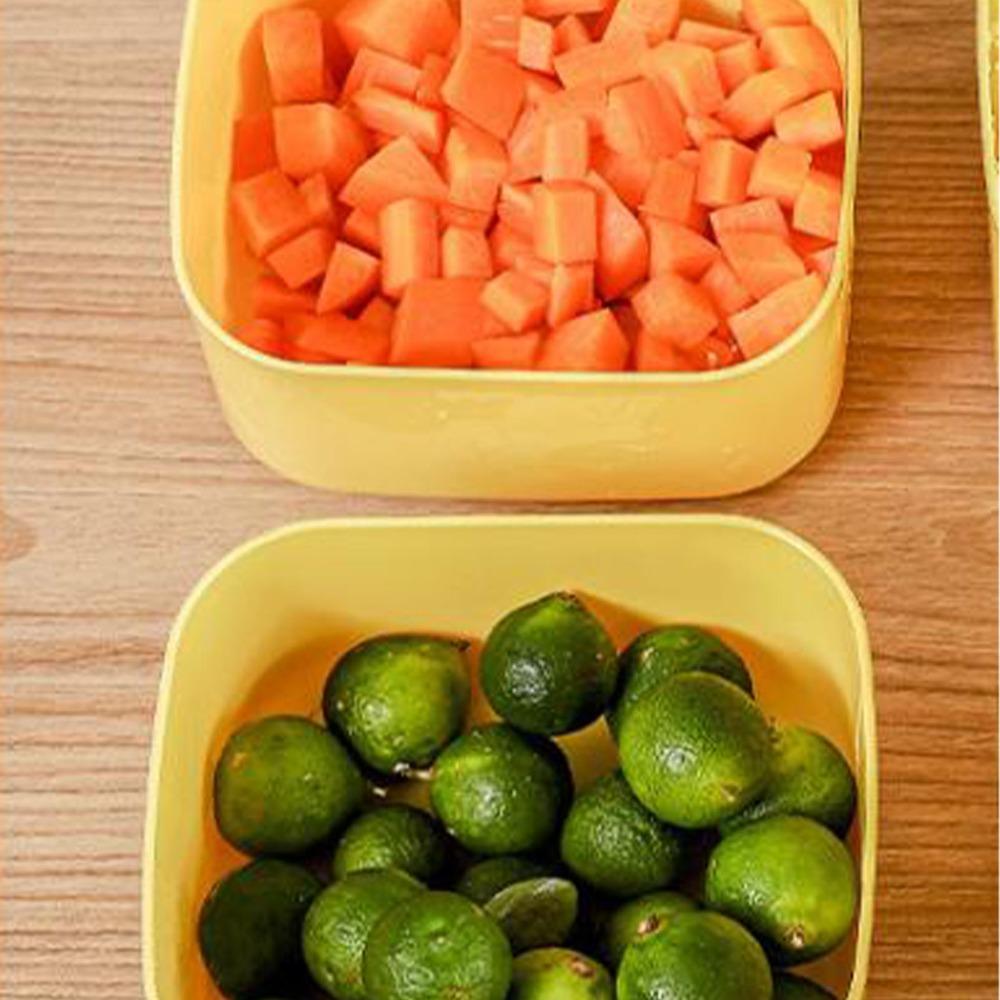 Plastic Cheese Storage Container 1.2L Refrigerator Storage Box Dairy Storage Container Fridge Use