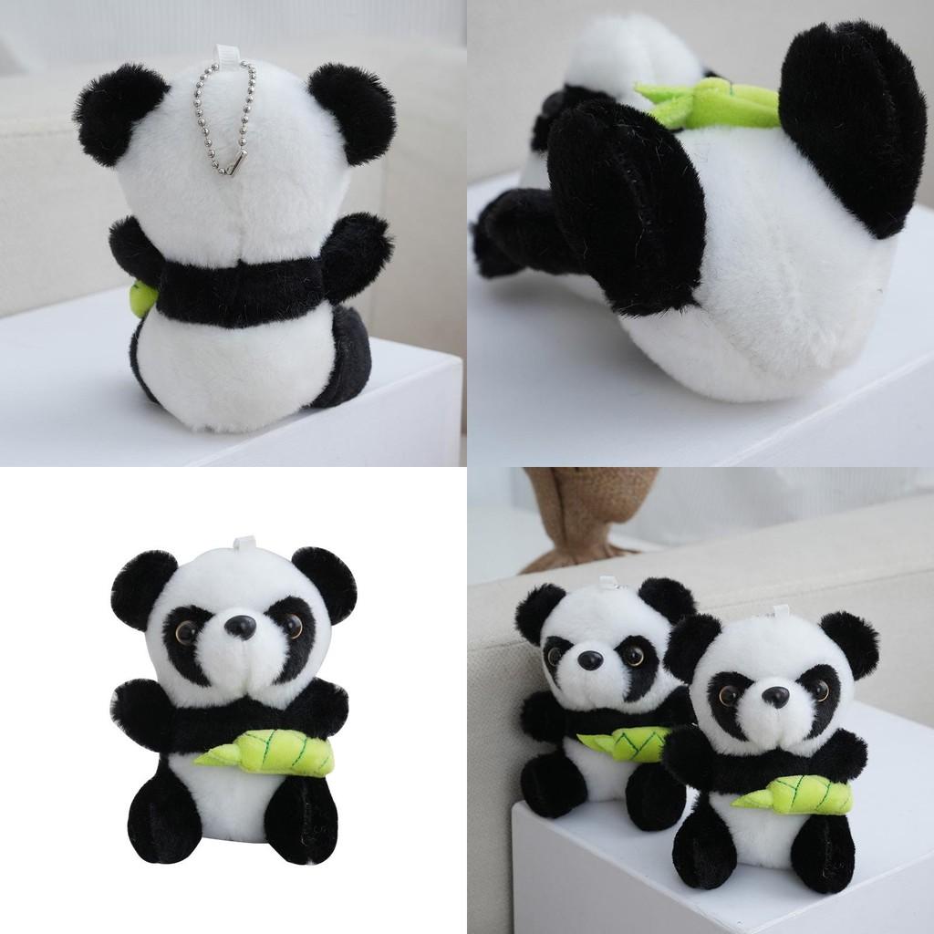 Panda Bamboo Shoots Animal Stuffed Plush Key Chain Toy Children Birthday Gifts