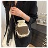 Trendy Small Bag Female Simple Crossbody Bag Chain Simple Drawstring Fashion Shoulder Bag