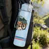1PC Bike Mountain Bird Silhouette Layout 750ml Color Plastic Water Bottle Leakproof Flip Straw Lid For Sports Office Home Use