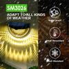 2V 100mA 6led Solar Kinkiet Wodoodporna bateria 600mAh Oświetlenie uliczne do ogrodzenia ogrodu Yard Decor
