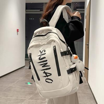 Schoolbags College Students Female Large Capacity High School Students Letters Backpack Junior High School Students Elementary School Students