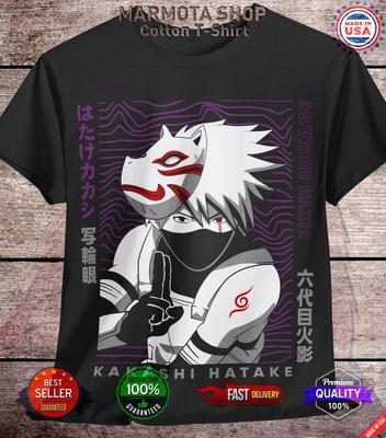 Kakashi Shirt Naruto Shippuden Sasuke Itachi Anime Unisex T-shirt Alle Maten