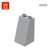 Non-Toxic 34Pcs/Lot 30499 2X2X3 Slope Building Block Moc Accessories Compatible With Brick Diy Construction Children Toys Gift Box