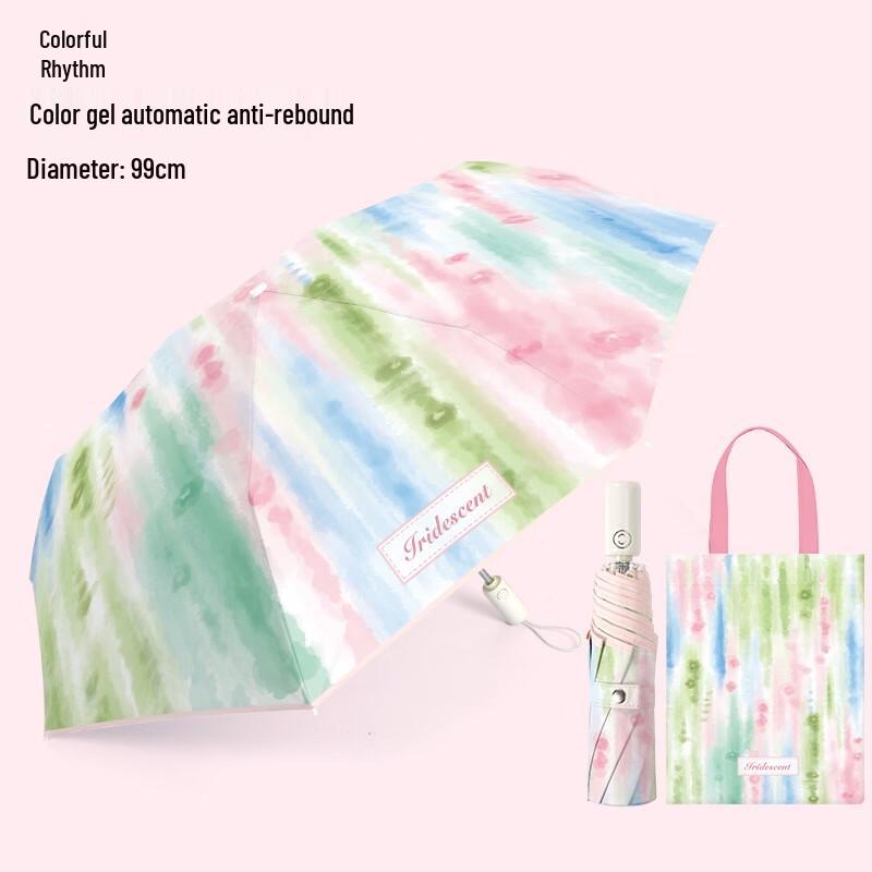 

Автоматический всепогодный зонт кремово-желтый с цветочным принтом