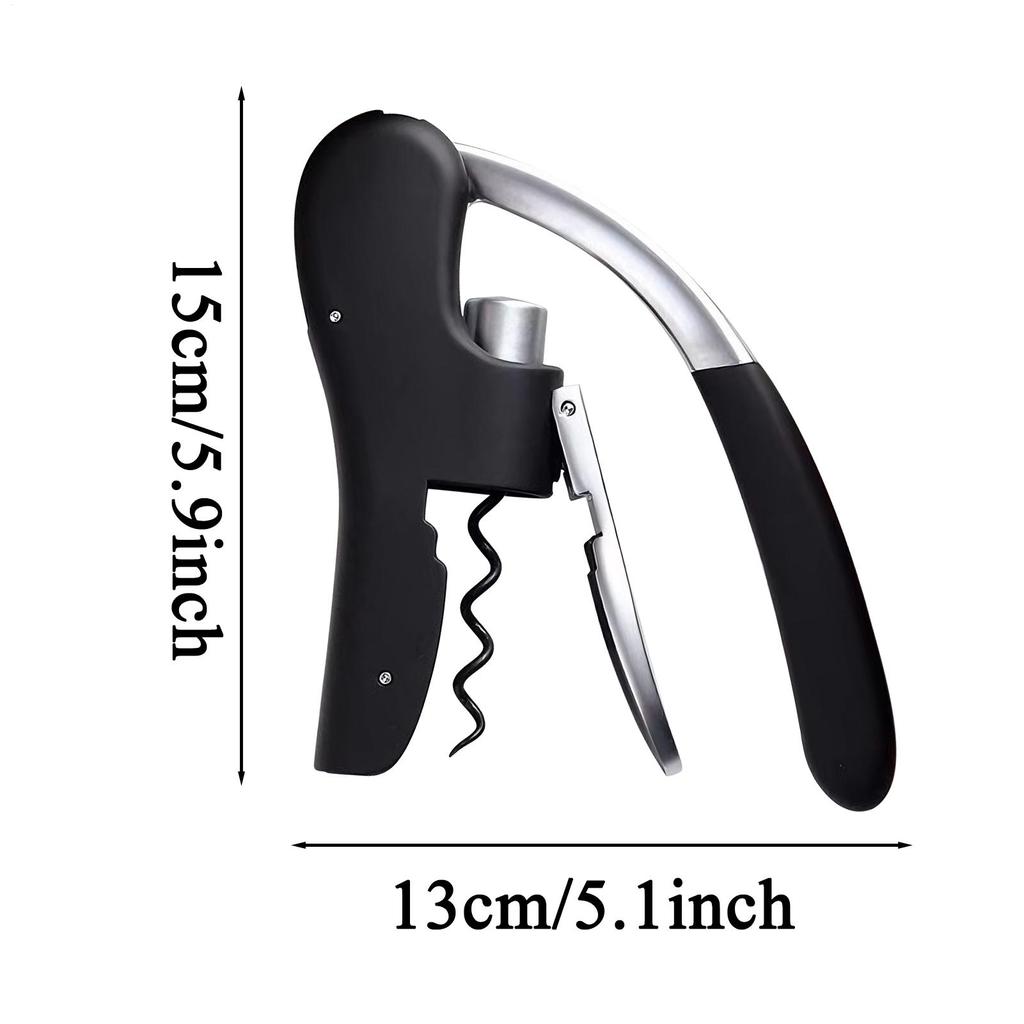 Vinöppnare Manuell Handhållen Korkskruv med Ergonomisk Spakpump Stående Vertikal Design Mjuk Flaskhalsgrepp