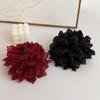 Double Sided Hair Clip Gauze Flower Hair Accessories Elegant Hairpin