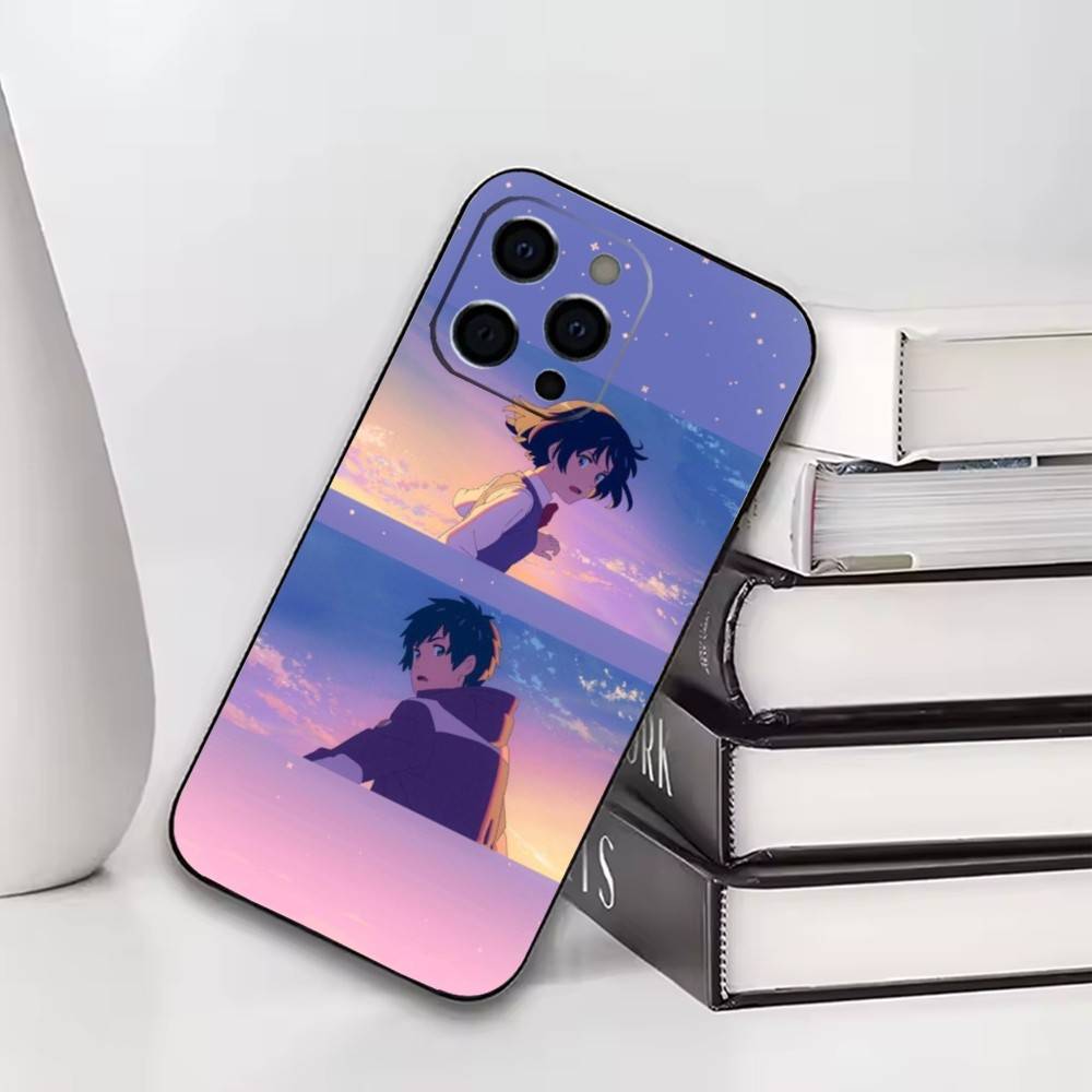 Mitsuha Miyamizu Phone Case For iPhone17,16,15,14,13,12,11 Plus,Pro Others Soft Black Cover
