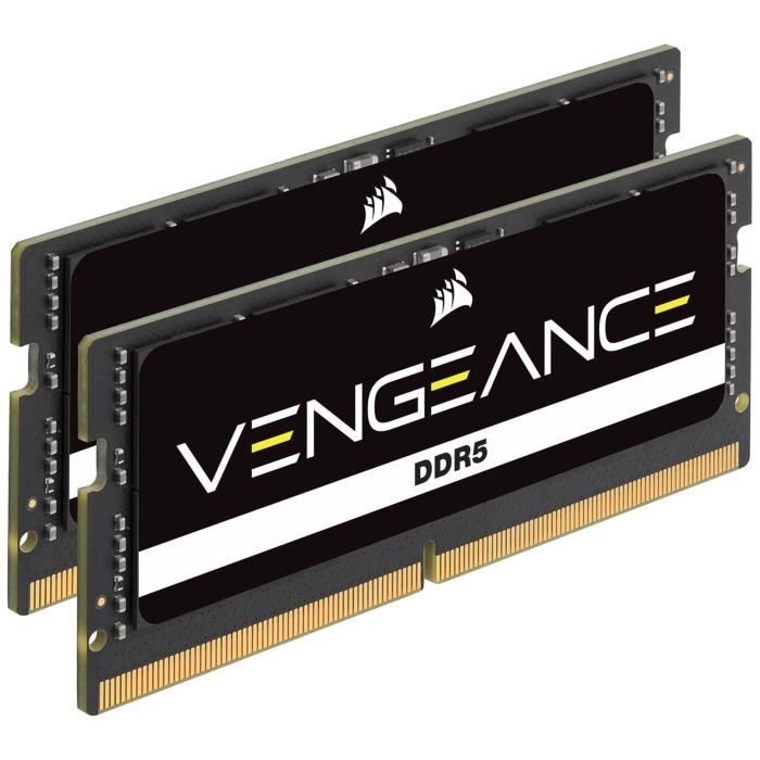 Mémoire RAM - CORSAIR - CMSX32GX5M2A4800C40 - VENGEANCE - DDR5 - 2x16Go SODIMM - 4800MT/s - CL 40 - 1.1V