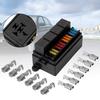 4Pin 12V 40A Relays with Spade Terminals Plastic Cover 12 Way Blade Fuse Holder Box for Auto Truck Trailer Fuse Car AccessoriesGood product