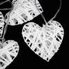 Rattan Rattan Decor Ornament 2.8in Woven Heart Pendant Heart Rattan Ball  Wedding Scene