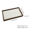 1 Pc, Walnut Wood Pattern Jewelry Box, Jewelry Tray, Suitable for Storing Necklaces, Rings, Earrings and Ear Studs. Color: Beige