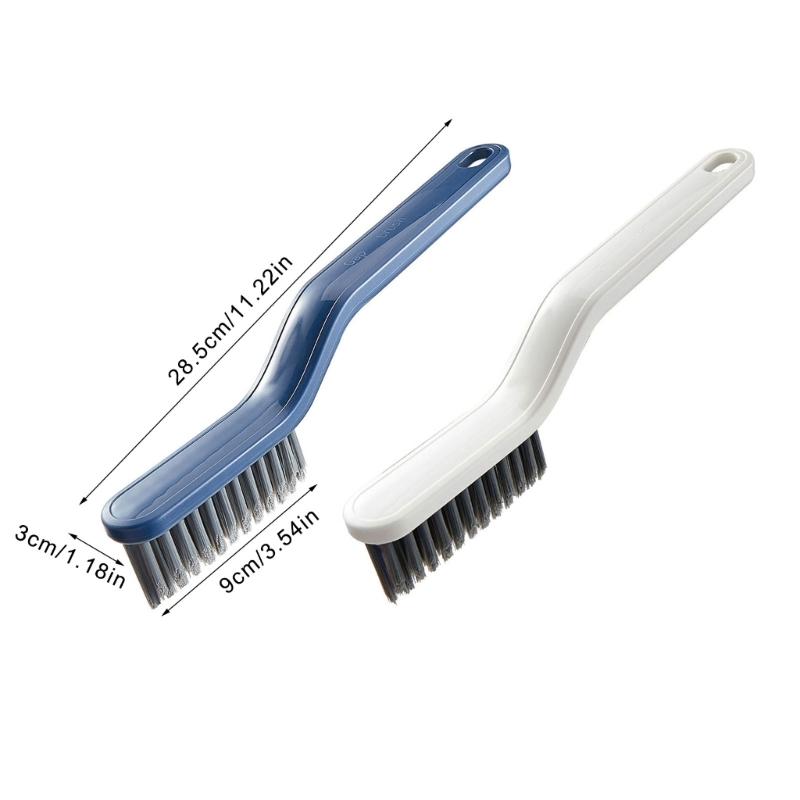 2PCS MultiFunctional Bathroom Floor Brush For Tight Corners Gaps Stubborn Dirt Removal With NonSlip Ergonomic Handle