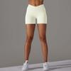 High Elastic Seamless Yoga Shorts: Waist-Slimming, Hip-Lifting, Moisture-Wicking with Crossover Waistband