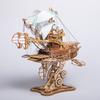 DIY 3D Holzpuzzle Fantastisches Raumschiff Beliebtes Montagemodell Ein Geburtstagsgeschenk für einen Jungen Steampunk Computerraum Dekoration Spielzeug