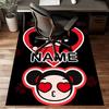 Custom PUCCA Mat Personalized Name, Polyester Washable Indoor Entryway Rug, Gift for Christmas, Easter, Thanksgiving Day