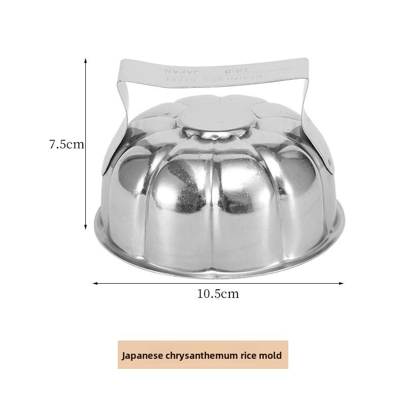 

1 шт. Форма для риса в виде лавового яйца из нержавеющей стали, форма для сэндвича с папайей и тыквой, форма для рисовых шариков с ручкой 1PCS