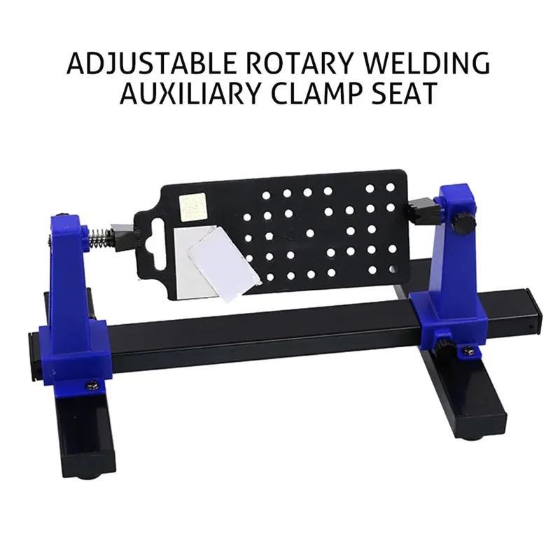 PCB Adjustable Soldering Clamp Holder 360 Degree Rotation Fixture Holder Printed Circuit Board Jig For Soldering Repair