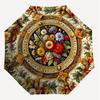 1 Stück Blumenverzierung Automatischer Öffnungs-/Schließschirm mit winddichtem, robustem 8-Rippen-Schirmdach, langlebigen Rippen, modischem Design 1249A
