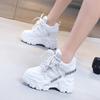 Fashion Thickened breathable mesh women's casual shoes wedge heel thick-soled shoes sports shoes 2024 spring and autumn fashion