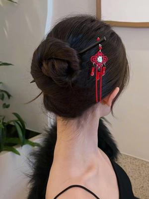 1 szt. Modne, wykwintne, ażurowe, szczęśliwe patyczki do włosów dla kobiet, dziewcząt, na imprezę, akcesoria do włosów