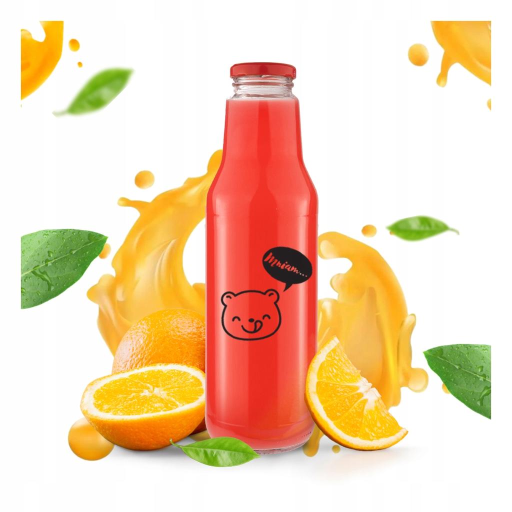 40X Butelki Kubuś 750Ml Z Nadrukiem Butelki Na Sok Wodę Syrop Soki Mleko