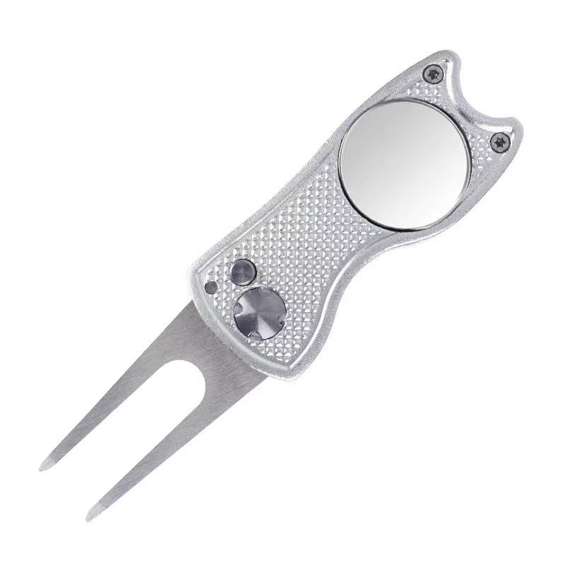 Golf Divot Tool Portable Design with Ball Marker Ideal for Outdoor Golfing