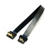 Cablecc 90 Degree Downward Facing FPV Micro HDMI Male To Mini HDMI FPC Flat for GoPro Multicopter Aerial Photography Cable, 50cm,