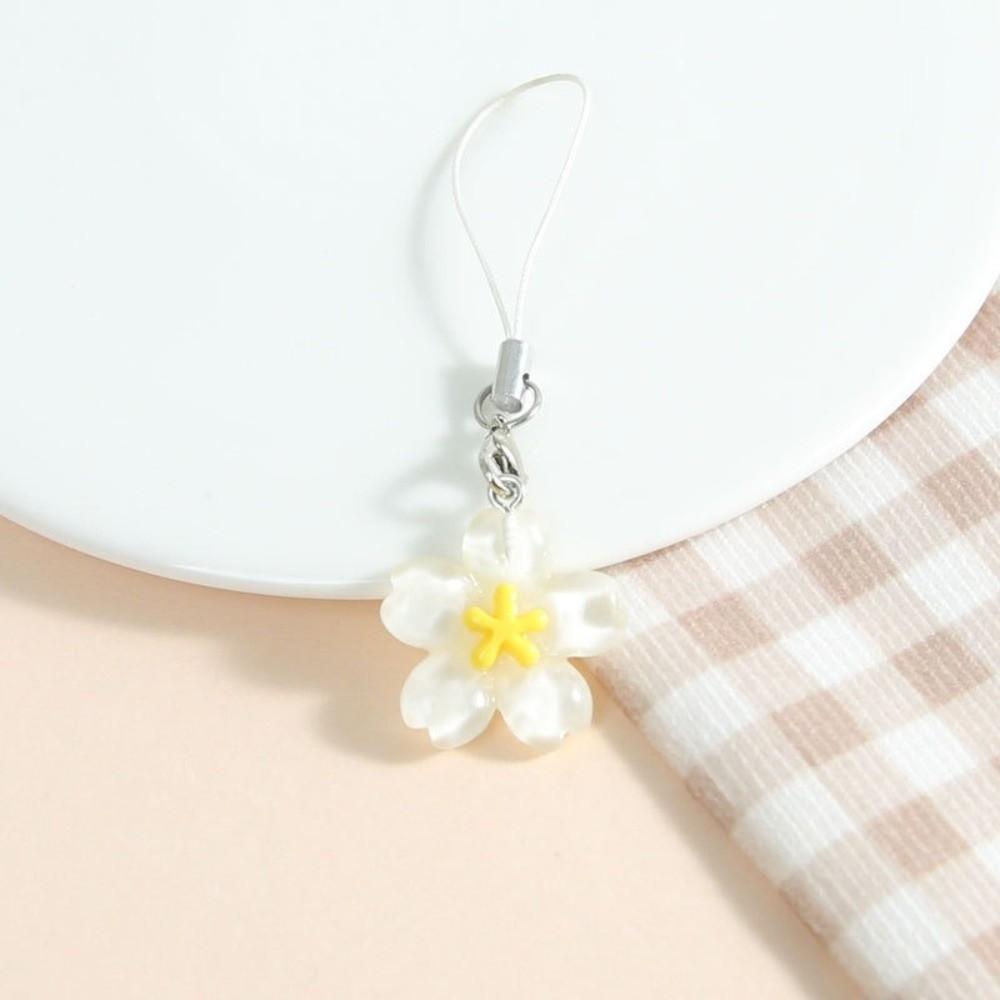 Solid Color Transparent Bag Phone Chains Fresh Kawaii Pendent Accessory Spring Summer
