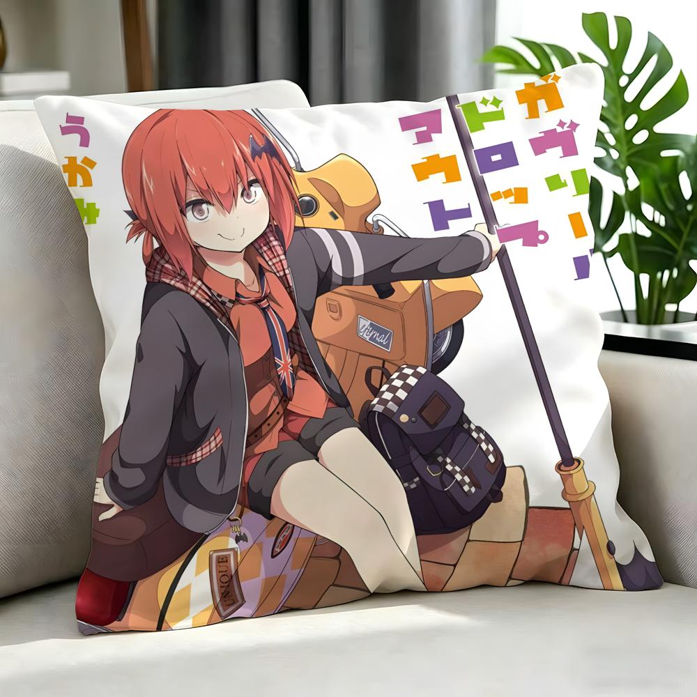 anime Gabriel Dropout Cushion Cover Cushion Cover Set Pcs x x x Pillowcase Decorative Sofa Home Decor
