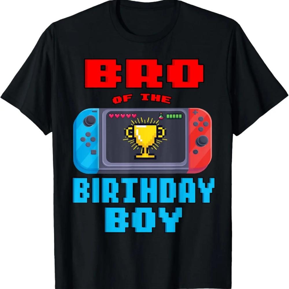 

Брат именинника Тема видеоигр Футболка для дня рождения XXXL чёрный