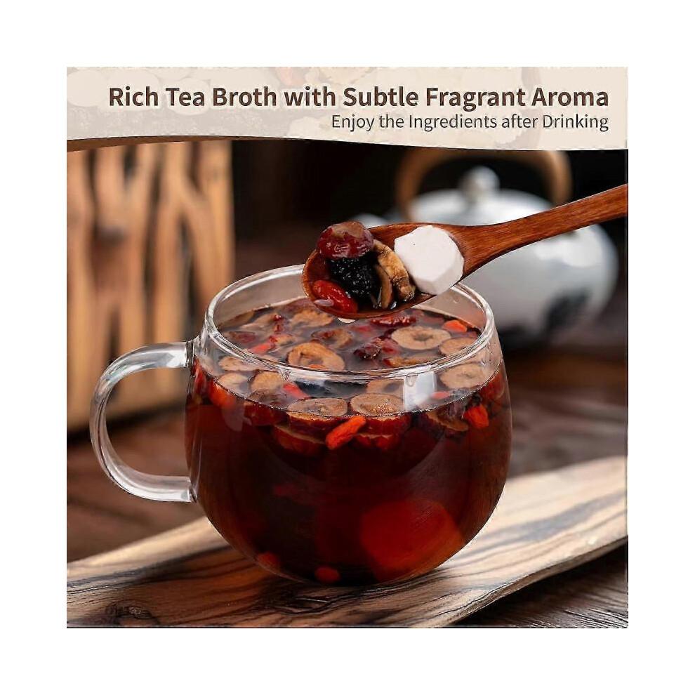Ginseng Five Treasures Tea Kidney Nourishing Tea Natural Organic Precious Chinese Herbal Medicine for Daily Drinking, Kidney Health