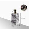 Creative Square Marble Lotion Bottle Hotel Bathroom Shampoo Refill Bottle Household Shower Gel Soap Dispenser Bathroom Accessory