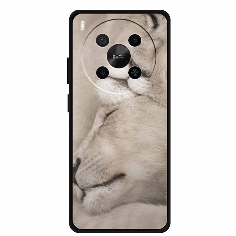 For ZTE Blade V70 Max Case NubiaV 70 Max Wolf Lion Cartoon Silicone TPU Phone Cover For Nubia V70 Max Soft Protective Funda Para