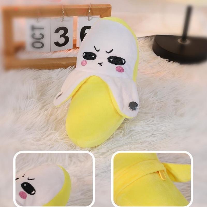 1Pcs Christmas Gift Banana Baby Beat Sensing Creative Fruit Novelty Parent-Child Musical Interactive Piano Toy Plush Doll