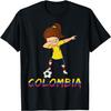 Maglietta Dabbing Colombia, Ragazza Calcio 2018, Maglietta da Calcio